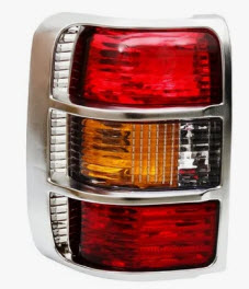 MITSUBISHI PAJERO (91-8/99) CHINA PAJERO ФОНАРЬ ЗАДН ВНЕШН ЛЕВ С ХРОМ РАМК КРАСН-ЖЕЛТ (КИТАЙ)